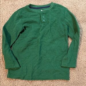 Classic Green Long Sleeve Kids Tee
